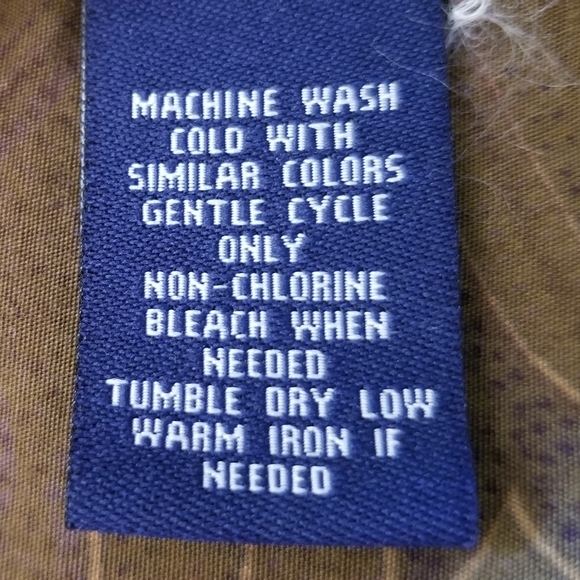 Chaps  paisley women button down shirt_/ blouse size large fitted - Picture 4 of 7